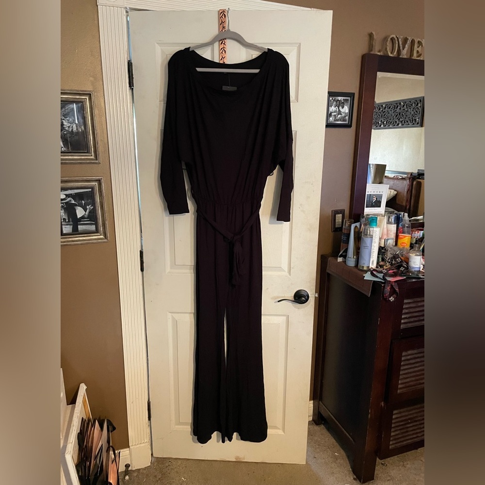 Fashion Nova Black Long Sleeve Jumpsuit